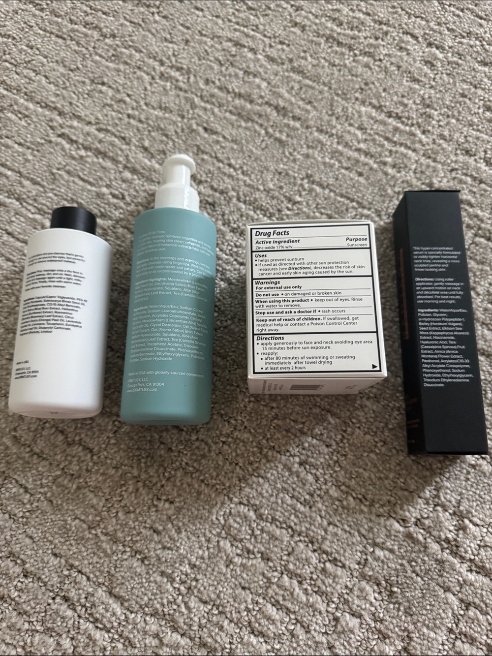 NEW DRMTLGY Skincare Bundle Oat Cleanser Daydream SPF Pre-Cleanse Oil Neck Serum - Picture 4 of 6